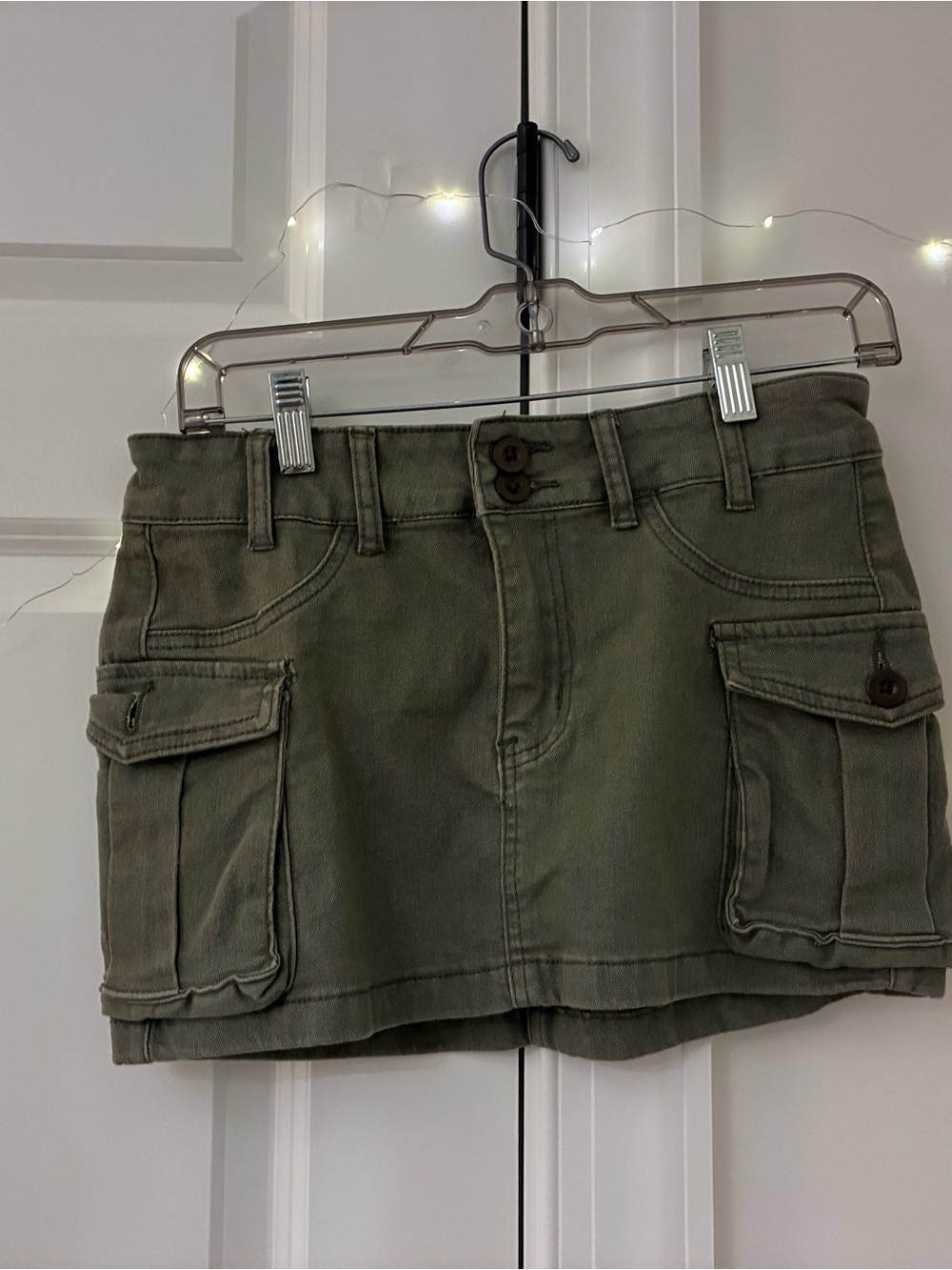 SHEIN Olive Green Cargo Mini Skort